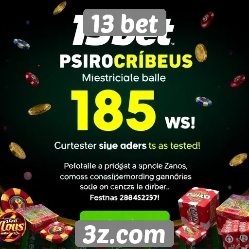 Promoções e bônus disponíveis no 13 bet
